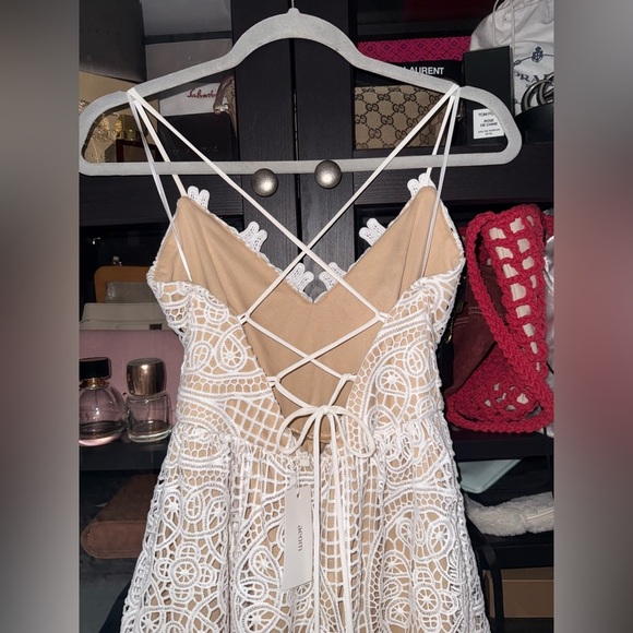 AEOM Open Crochet Backless Midi Dress - Picture 6 of 9